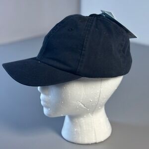 DSG Girl Black Cotton Baseball Cap OSFM "Help‎ Save Youth Sports" Tag NWT